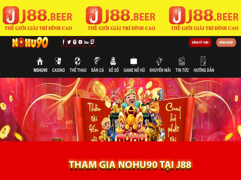 nohu90 tham gia tại j88